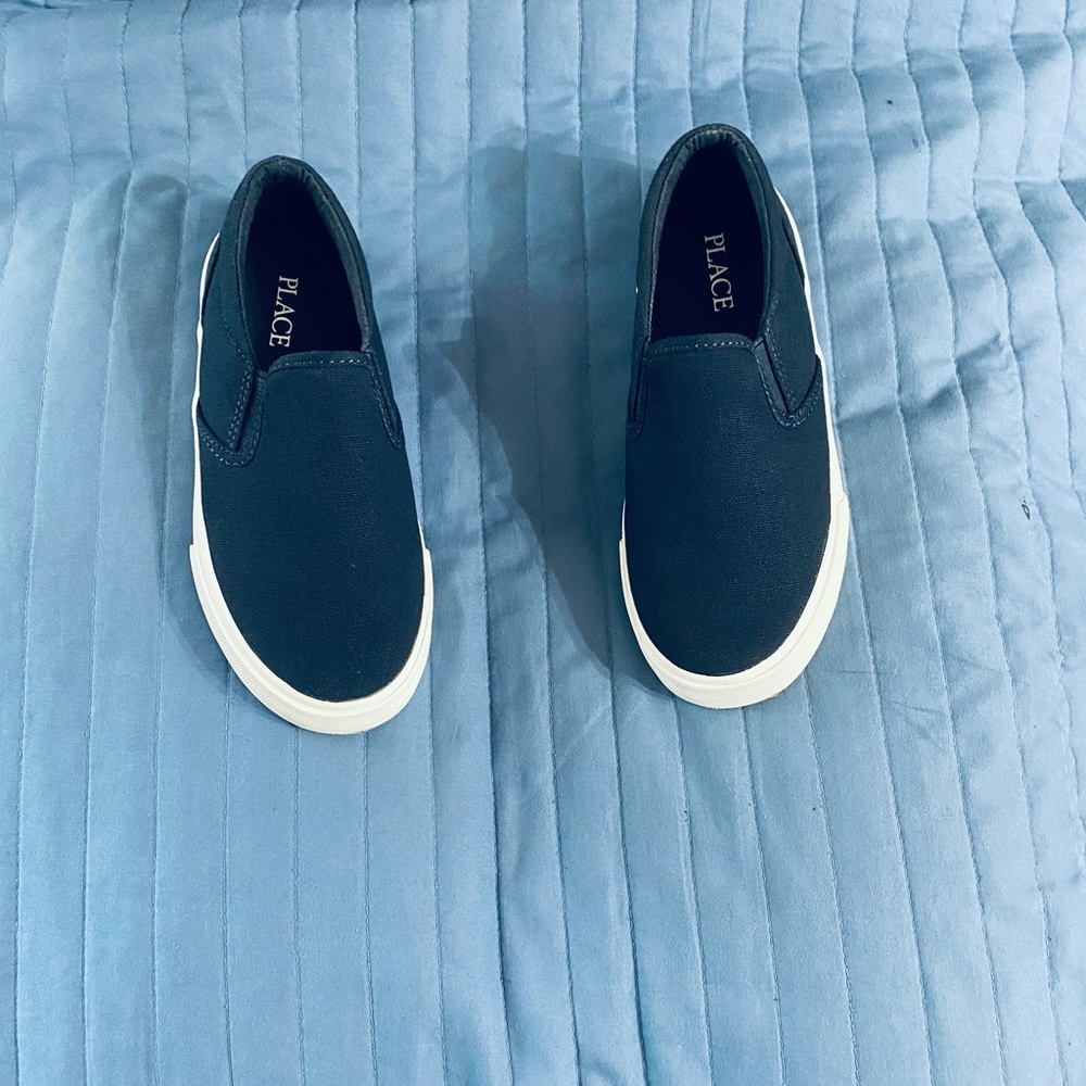 Boys “Children’sPlace” navy slip on sneakers